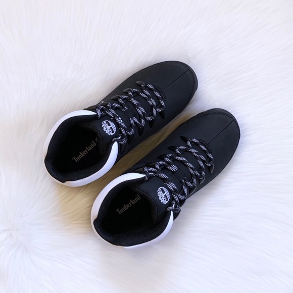 Timberland Women’s Euro Sprint Mid Hiker In Black - Picture 5 of 7